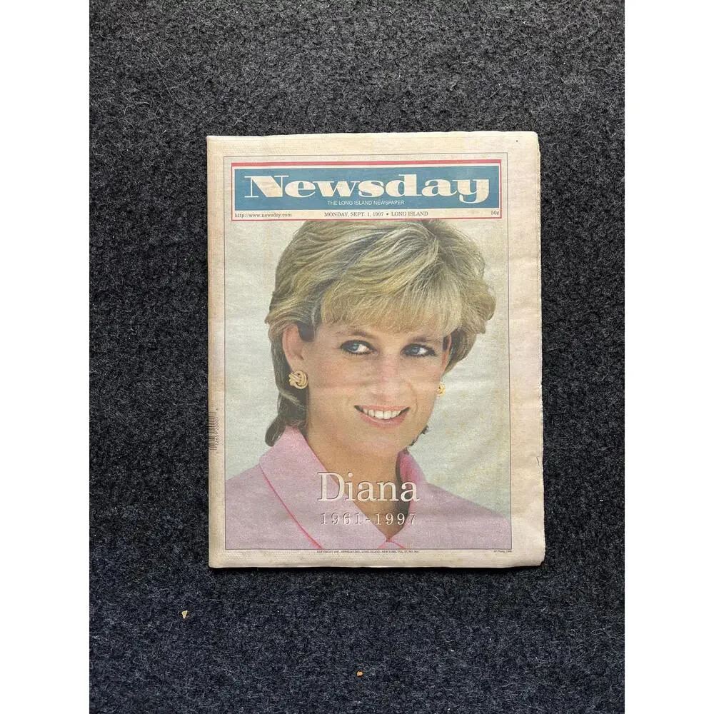 Rare Vintage Princess Diana Memorial Newspaper - 1997 Commemorative Edition, Br